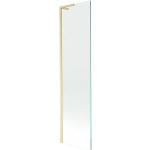 MEXEN/S Next L vanová zástěna FIX 60 x 150, transparent, zlato kartáčovaný 895-060-000-03-00-55 obraz