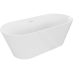 MEXEN/S Flavia volně stojící vana 150 x 75, bílá, sifon a přepad bílá 54031507500-20 obraz