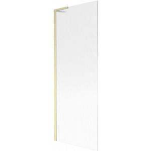 MEXEN/S Next L vanová zástěna FIX 70 x 150, proužky, zlatá kartáčovaná 895-070-000-03-09-55 obraz