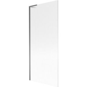 MEXEN/S Next L vanová zástěna FIX 80 x 150, proužky, grafit metal 895-080-000-03-09-95 obraz