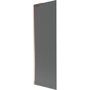 MEXEN/S Next L vanová zástěna FIX 60 x 150, grafit, růžové zlato 895-060-000-03-40-60 obraz