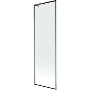 MEXEN/S Next L vanová zástěna FIX 60 x 150, černá vzor, grafit kartáčovaná 895-060-000-03-70-66 obraz