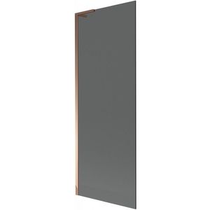 MEXEN/S Next L vanová zástěna FIX 70 x 150, grafit, růžové zlato 895-070-000-03-40-60 obraz