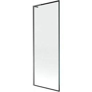 MEXEN/S Next L vanová zástěna FIX 70 x 150, černá vzor, grafit metal 895-070-000-03-70-95 obraz