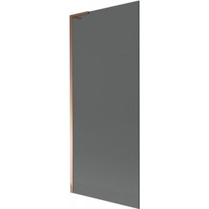 MEXEN/S Next L vanová zástěna FIX 80 x 150, grafit, růžové zlato 895-080-000-03-40-60 obraz