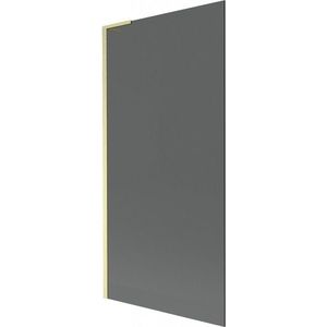 MEXEN/S Next L vanová zástěna FIX 90 x 150, grafit, zlatá kartáčovaná 895-090-000-03-40-55 obraz