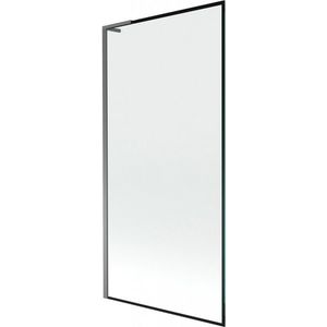 MEXEN/S Next L vanová zástěna FIX 90 x 150, černá vzor, grafit metal 895-090-000-03-70-95 obraz