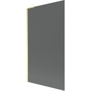 MEXEN/S Next L vanová zástěna FIX 100 x 150, grafit, zlatá kartáčovaná 895-100-000-03-40-55 obraz
