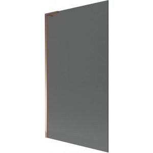 MEXEN/S Next L vanová zástěna FIX 100 x 150, grafit, růžové zlato 895-100-000-03-40-60 obraz