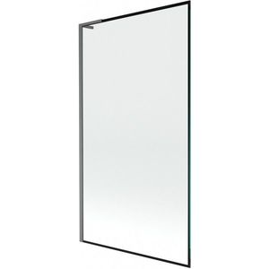 MEXEN/S Next L vanová zástěna FIX 100 x 150, černá vzor, grafit kartáčovaná 895-100-000-03-70-66 obraz
