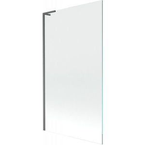MEXEN/S Next L vanová zástěna FIX 100 x 150, transparent, grafit kartáčovaná 895-100-000-03-00-66 obraz