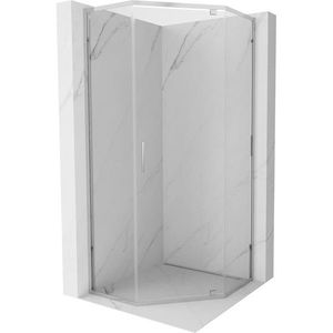 MEXEN Exo sprchová kout pětiboký křídlový 90 x 90, transparent, chrom 812-090-090-01-00 obraz