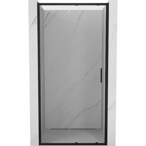 MEXEN Exo posuvné sprchové dveře 90, transparent, černá 8151-090-000-70-00 obraz
