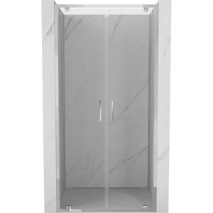 MEXEN Exo sprchové dveře křídlové 100, transparent, chrom 8182-100-000-01-00 obraz