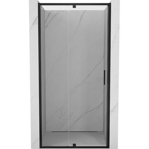 MEXEN Exo sprchové dveře křídlové 110, transparent, černá 819-110-000-70-00 obraz