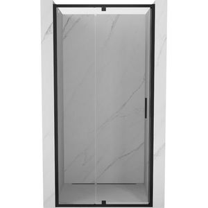MEXEN Exo sprchové dveře křídlové 125, transparent, černá 819-125-000-70-00 obraz