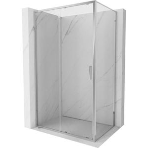 MEXEN/S Exo sprchový kout, posuvné dveře 90 x 95, transparent, chrom 8151-090-095-01-00 obraz