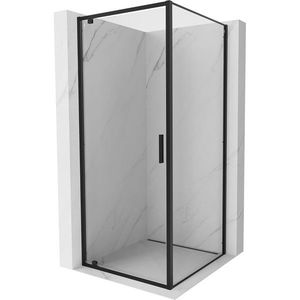 MEXEN/S Exo sprchový kout dveře křídlové 75 x 75, transparent, černá 8181-075-075-70-00 obraz