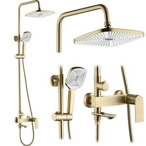 REA Sprchový set STORM GOLD BRUSH REA-P9536 obraz