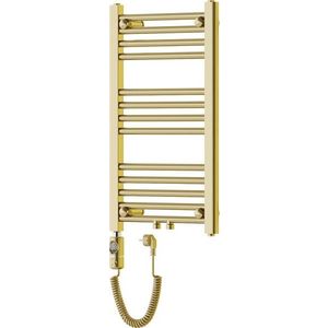 MEXEN/S Mars radiátor + topná tyč 700 x 400 mm, 300 W, zlatá W110-0700-400-2300-50 obraz