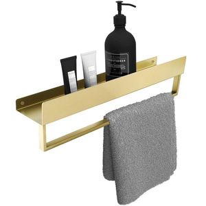 REA Police do koupelny SF01 45cm gold brush REA-06001 obraz
