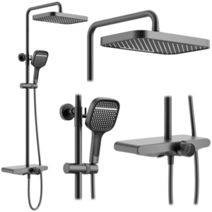 REA Sprchový set Bari Titanium REA-P0890 obraz