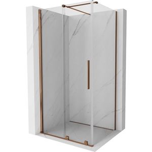 MEXEN/S Velar sprchový kout 120 x 80, transparent, růžové zlato 871-120-080-01-60 obraz