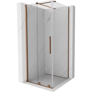 MEXEN/S Velar sprchový kout 120 x 120, transparent, růžové zlato 871-120-120-01-60 obraz