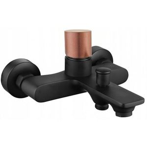 MEXEN/S Royo One vanová baterie 150 mm, černá/růžové zlato 72230-76 obraz