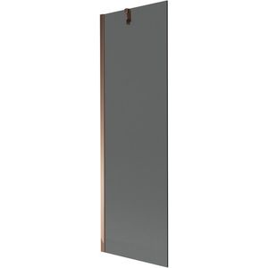 MEXEN/S Next vanová zástěna FIX 60 x 150, grafit, růžové zlato 895-060-000-00-40-60 obraz