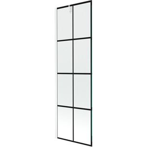 MEXEN/S Next vanová zástěna FIX 60 x 150, černá dekor, bílá 895-060-000-00-77-20 obraz
