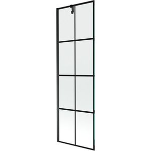 MEXEN/S Next vanová zástěna FIX 60 x 150, černá dekor, černá 895-060-000-00-77-70 obraz