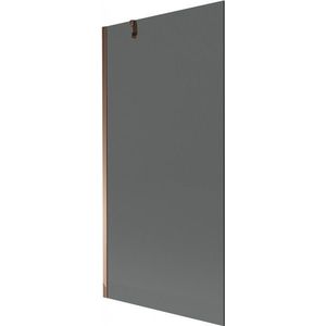 MEXEN/S Next vanová zástěna FIX 90 x 150, grafit, růžové zlato 895-090-000-00-40-60 obraz