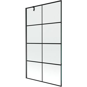 MEXEN/S Next vanová zástěna FIX 100x150, černý dekor, černý 895-100-000-00-77-70 obraz