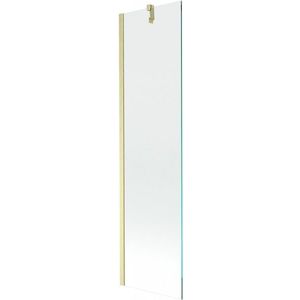 MEXEN/S Next vanová zástěna FIX 50 x 150, transparent, zlatá kartáčovaná 895-050-000-00-00-55 obraz