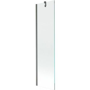 MEXEN/S Next vanová zástěna FIX 50 x 150, transparent, grafit kartáčovaná 895-050-000-00-00-66 obraz