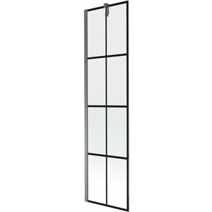 MEXEN/S Next vanová zástěna FIX 50 x 150, černá vzor, grafit metal 895-050-000-00-77-95 obraz