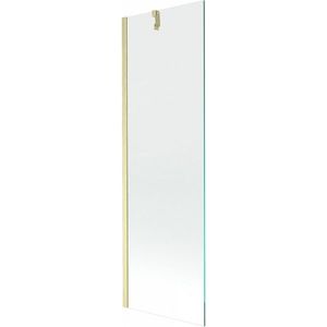 MEXEN/S Next vanová zástěna FIX 60 x 150, transparent, zlatá kartáčovaná 895-060-000-00-00-55 obraz