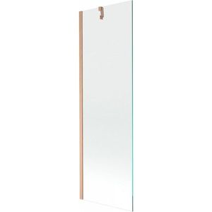 MEXEN/S Next vanová zástěna FIX 60 x 150, transparent, měď kartáčovaná 895-060-000-00-00-65 obraz