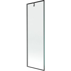 MEXEN/S Next vanová zástěna FIX 60 x 150, černá vzor, grafit kartáčovaná 895-060-000-00-70-66 obraz