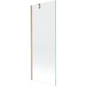 MEXEN/S Next vanová zástěna FIX 70 x 150, transparent, měď kartáčovaná 895-070-000-00-00-65 obraz