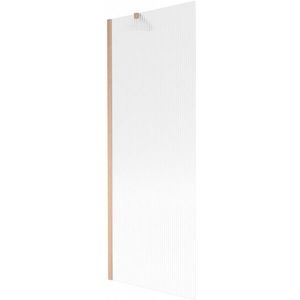 MEXEN/S Next vanová zástěna FIX 70 x 150, proužky, měď kartáčovaná 895-070-000-00-09-65 obraz