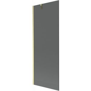 MEXEN/S Next vanová zástěna FIX 70 x 150, grafit, zlatá kartáčovaná 895-070-000-00-40-55 obraz