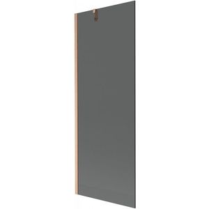 MEXEN/S Next vanová zástěna FIX 70 x 150, grafit, měď kartáčovaná 895-070-000-00-40-65 obraz