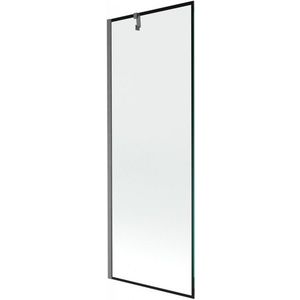 MEXEN/S Next vanová zástěna FIX 70 x 150, černá vzor, grafit kartáčovaná 895-070-000-00-70-66 obraz