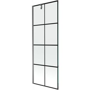 MEXEN/S Next vanová zástěna FIX 70 x 150, černá vzor, grafit metal 895-070-000-00-77-95 obraz