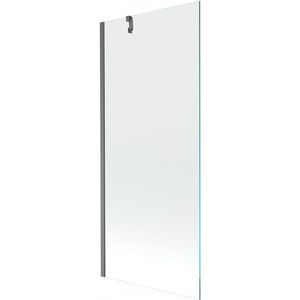 MEXEN/S Next vanová zástěna FIX 80 x 150, transparent, grafit kartáčovaná 895-080-000-00-00-66 obraz