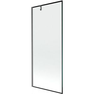 MEXEN/S Next vanová zástěna FIX 80 x 150, černá vzor, grafit kartáčovaná 895-080-000-00-70-66 obraz