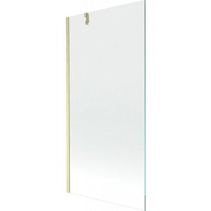 MEXEN/S Next vanová zástěna FIX 90 x 150, transparent, zlatá kartáčovaná 895-090-000-00-00-55 obraz