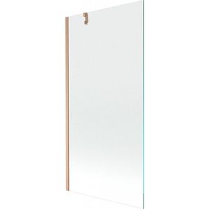 MEXEN/S Next vanová zástěna FIX 90 x 150, transparent, měď kartáčovaná 895-090-000-00-00-65 obraz